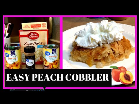 QUICK AND EASY PEACH COBBLER/QUICK AND EASY PEACH...