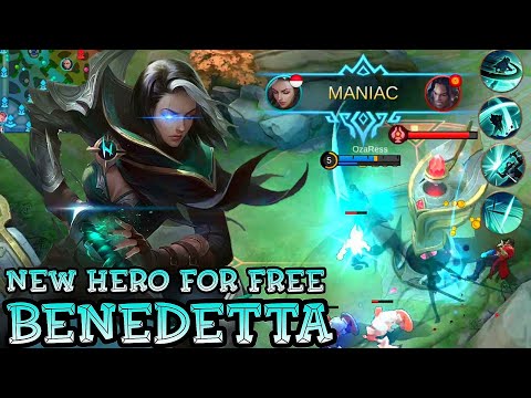 Benedetta New Hero For Free Gameplay - Mobile Legends Bang Bang