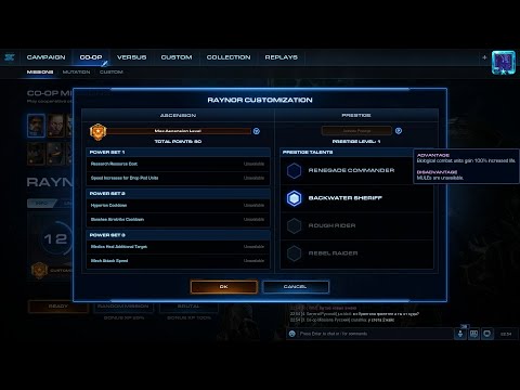 StarCraft 2 Co-Op Raynor Prestige: Backwater Sheriff lvl 12-15 (BIO IMBA) on Brutal