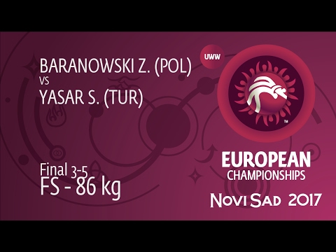 BRONZE FS - 86 kg: S. YASAR (TUR) df. Z. BARANOWSKI (POL), 4-3