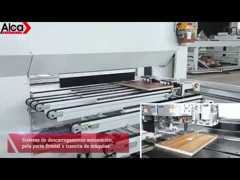 Centro de Furação CNC de 6Lados 1200x800mm com Pinças Duplas, Spindles Superiores, Inferiores | ALCA