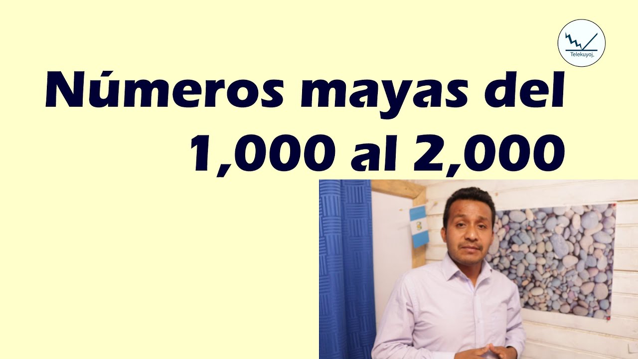 Números mayas del 1000 al 2000