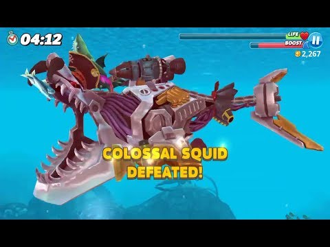 Robo Shark vs Colossal Squid (BOSS BATTLE) - Hungry Shark World