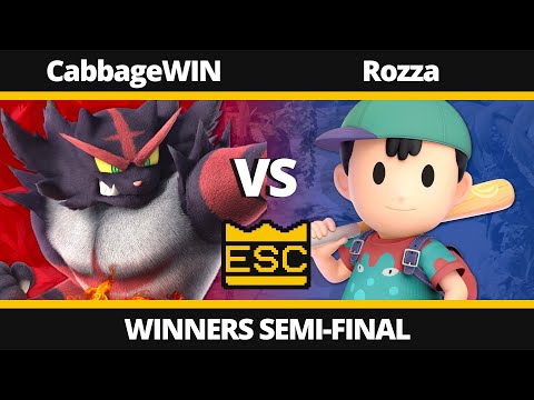 ESC 34 - Winners Semi-Final - CabbageWIN (Incineroar) Vs. Rozza (Ness) - SSBU Local Tournament