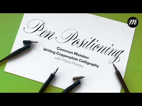 Common Mistakes Writing Copperplate | Pen Positioning (Part 2)