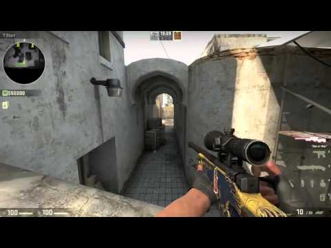 CS:GO Crossing Mid Double Doors Dust2 - Inhuman Reaction Time? #tst