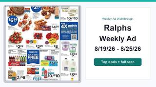 Ralphs Weekly Ad (8/19/26 - 8/25/26) Top 10 Deals