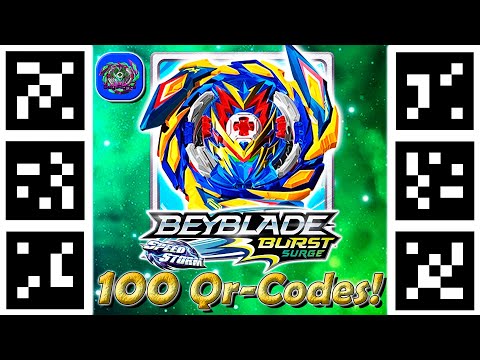 Все 100 Qr-кодов Beyblade Burst Surge APP | All 100 Qr-codes BEYBLADE BURST SURGE APP Bey Fights