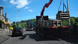 Traffic Hold Up Aberdour Fife Scotland