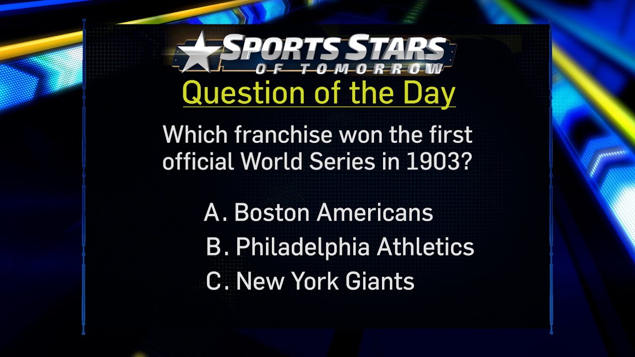Question of the Day: 1903 World Series