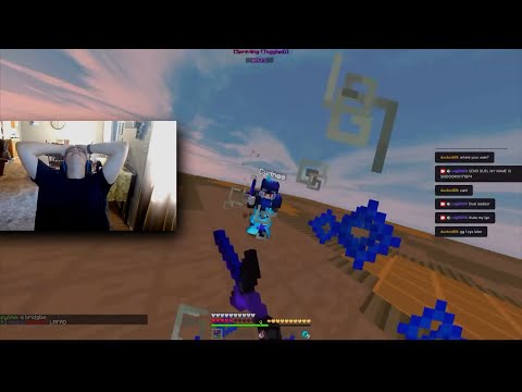 Boxing Duels on Minecraft Twitch Streamers w/ Reactions (3rd POV)