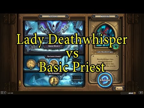 Hearthstone: Lady Deathwhisper with a Basic Priest Deck