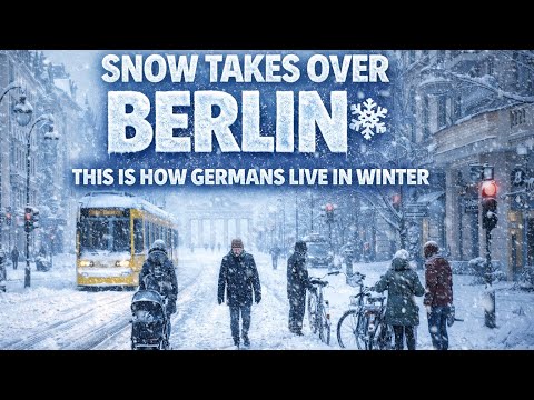 This Is How Berlin Lives in Deep Snow ❄️ | Real Winter Life in Germany🥶#berlin  #WinterLife #viral