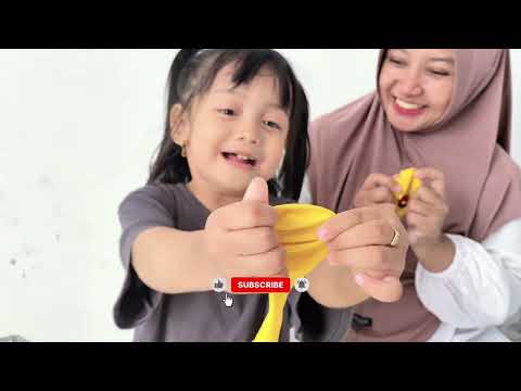 Keseruan Nazira Bermain Balon Karakter Bersama Mama Dan Ayah
