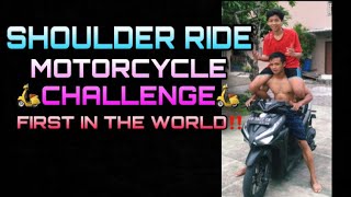 Download lagu SHOULDER RIDE MOTORCYCLE CHALLENGE‼️ UNIK & PERTAMA DI DUNIA🛵 mp3