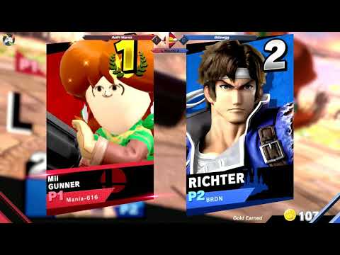 SST S3:4 - Mania (Mii Gunner) vs Bdawgg (Richter) - LR3
