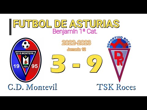 C.D. Montevil 3 - 9 TSK Roces de 1ªBenjamín (2022-2023)