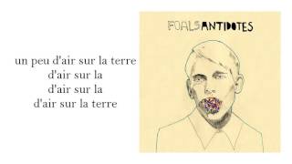 foals - the french open -lyrics-