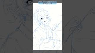 【#お絵描き】毎日お絵描き特訓！所要時間：45分(1317日目)　#shorts