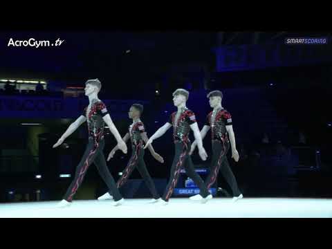 GBR Junior Men's Group Balance Final - Acrobatic European Championships 2021