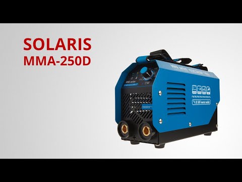 фото инвертор сварочный solaris mma-250d (230в, 20-200 а, 70в, электроды диам. 1.6-5.0 мм, вес 3.6 кг) 0