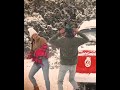 Romantic snowball Fight with Tim & Elizabeth