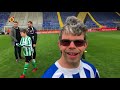 Arno van Virtus uit Zevenbergen heeft eht naar zijn zin op de G-dag van NAC.