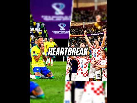The Day Brazil's Dream Died 💔🇧🇷 World Cup Brazil vs Croatia penalty shootout #worldcup #football