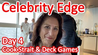 Celebrity Edge New Zealand Cruise - Day 4 Passing Through the Cook Strait and Deck Games on Board