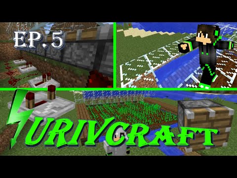 Surivcraft Ep.5 - Farm semiautomatica di grano [60 fps]
