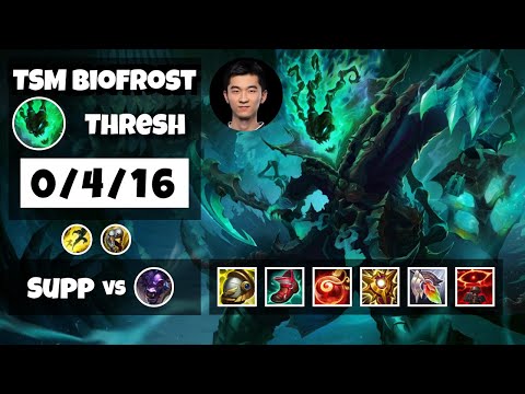 Thresh vs Alistar TSM Biofrost SUPPORT (0/4/16) - v11.6