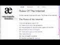 What Are The Rules Of The Internet