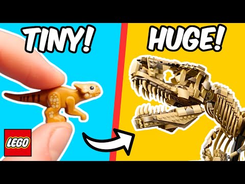 Small VS Big LEGO Dinosaurs!