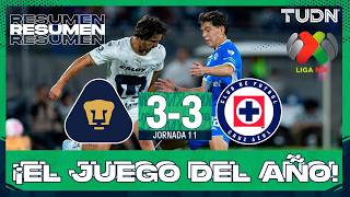 Resumen y goles - Pumas vs Cruz Azul | Liga MX - Jornada 11 Apertura 2026 | TUDN