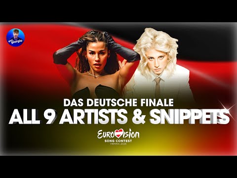 🇩🇪 Das Deutsche Finale 2026: All 9 Artists & Snippets / Alle 9 Acts (Germany Eurovision 2026)
