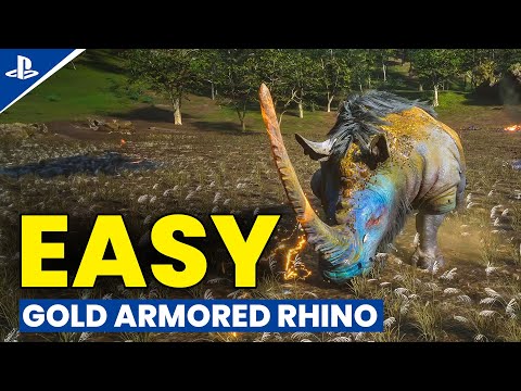 Black myth wukong gold armored rhino Boss fight in chapter 6