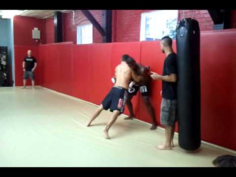 Matt Semi First MMA Fight (Round 1)