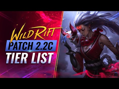 BEST Champions TIER List - Patch 2.2C (RENEKTON Release) - Wild Rift (LoL Mobile)
