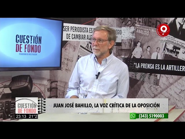 El Gobernador Rogelio Frigerio, en CUESTIÓN DE FONDO