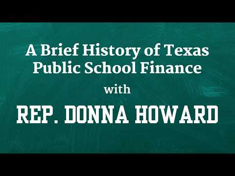 A Brief History of Texas Public School Finance