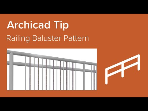 Archicad Tip - Edit the Railing Baluster Pattern