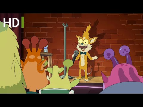 Squanchy Stand up comedian  - Rick and Morty  Season 5 (green portal)