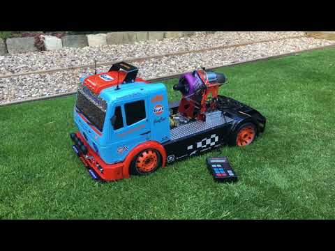 FG 1:5 Mercedes Model JET TRUCK – P160 JETCAT Turbine! in Gulf Racing Colours