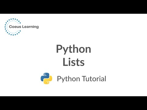 Python Basics 101 Python Lists