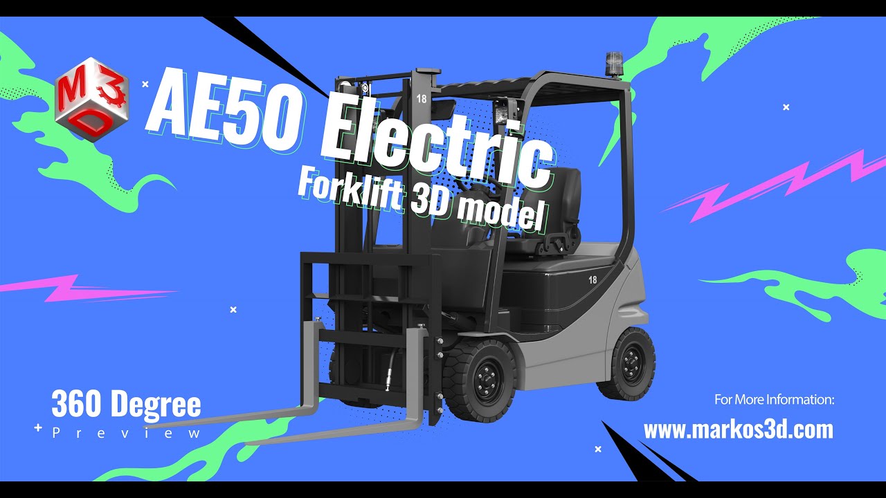 Empilhadeira El&eacute;trica AE50 Modelo 3D