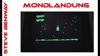 Mondlandung (Moonlanding) on Commodore PET / CBM 8032. Gameplay & Commentary
