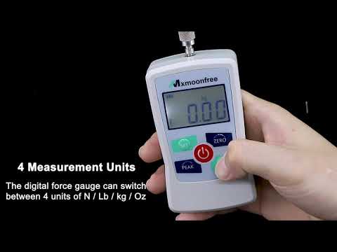 Mxmoonfree Digital Force Gauge with Units N/ LB/ Kg/ Oz, ZMF model 500N/300N/50N/5N are available