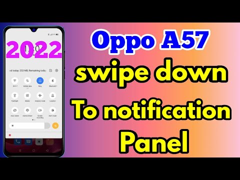 swipe down to home screen in oppo a57 | oppo a57 notification setting