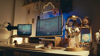 I Built An AFFORDABLE and COZY Desk Setup: Aesthetic Workspace | Pinterest Inspired