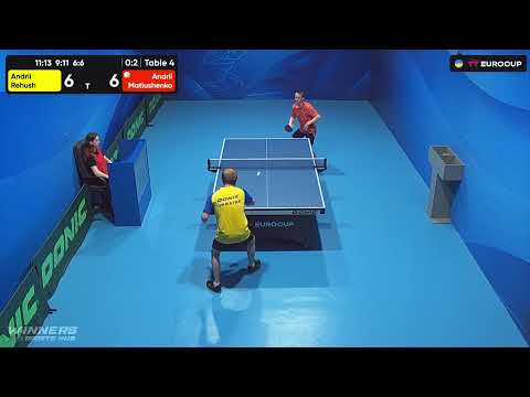 15:55 Andrii Rehush 0-3 Andrii Matiushenko 07.07.2023 TT Euro.Cup Ukraine Master. TABLE 4